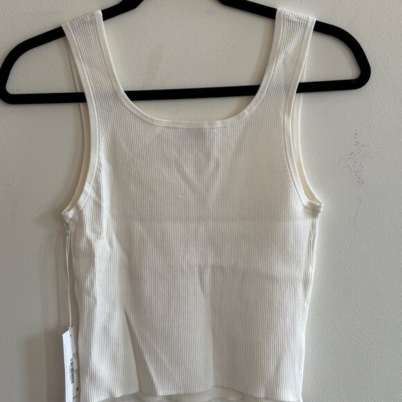 NEW AG Jeans - Yuri Fitted Tank - White - Size M - Picture 5 of 6